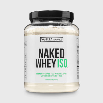 Vanilla Grass - Fed Whey Isolate Protein Powder - Vanilla for Convenient Daily Protein Mixing
