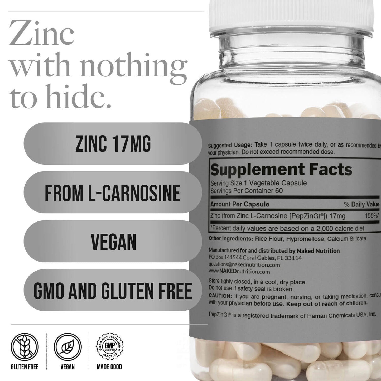 Daily Zinc Supplement - Zinc for Simple Daily Nutrition Routines