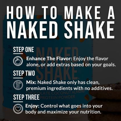 Chocolate Coconut Almond Protein Shake - Chocolate Coconut Almond for Smooth Shakes at Home or On the Go