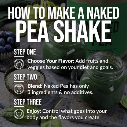 Chocolate Pea Protein Powder - Chocolate - Compact Size for Convenient Daily Protein Mixing