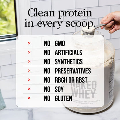 Vanilla Whey Protein Powder - Vanilla - Standard Size for Convenient Daily Protein Mixing