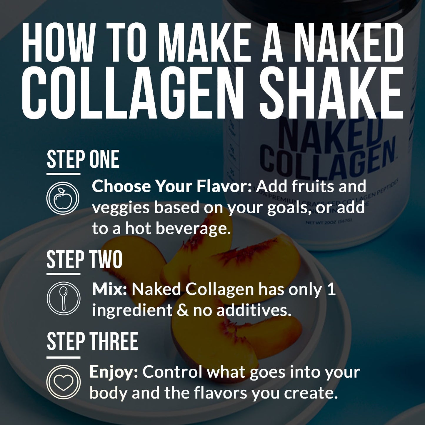 Collagen Peptides Protein Powder - Collagen Peptides for Smooth Drinks, Coffee and Recipes