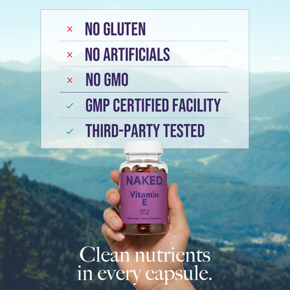Daily Vitamin E Supplement - Vitamin E for Simple Daily Nutrition Routines