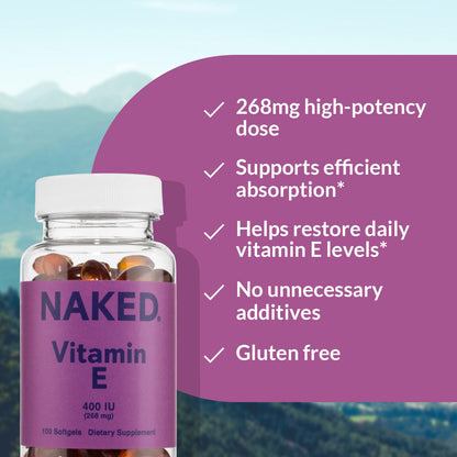 Daily Vitamin E Supplement - Vitamin E for Simple Daily Nutrition Routines