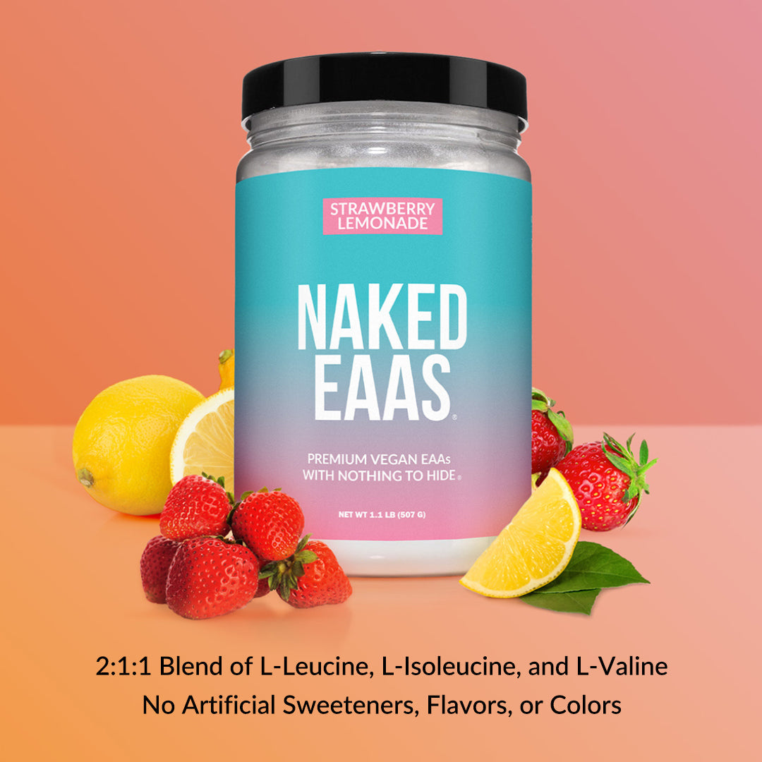 Strawberry Lemonade Essential Amino Acids Supplement - Strawberry EAA for Simple Pre - or Post - Workout Routines