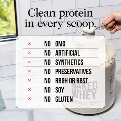 Chocolate Grass - Fed Whey Isolate Protein Powder - Chocolate for Convenient Daily Protein Mixing