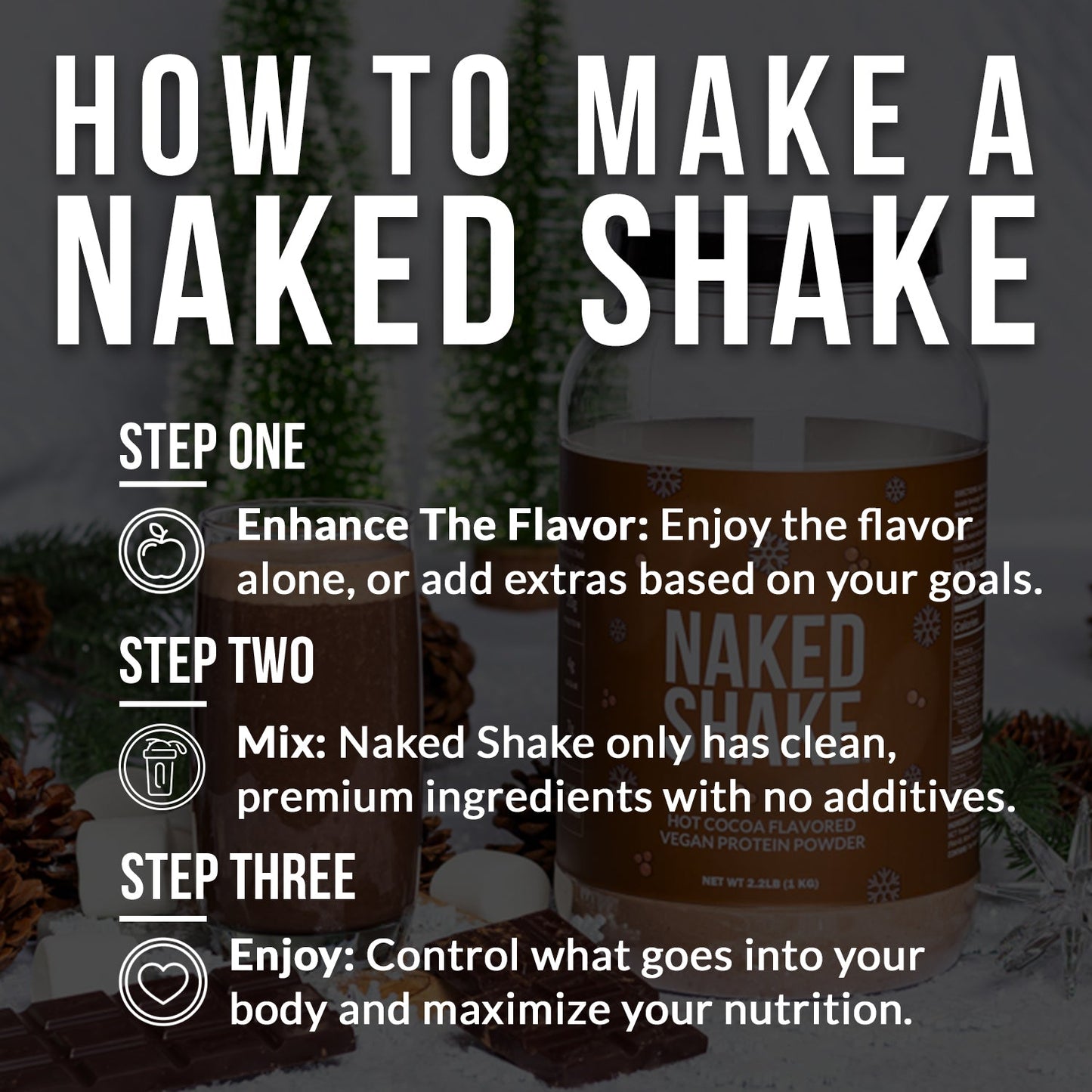 Hot Cocoa Protein Shake - Hot Cocoa for Smooth Shakes at Home or On the Go