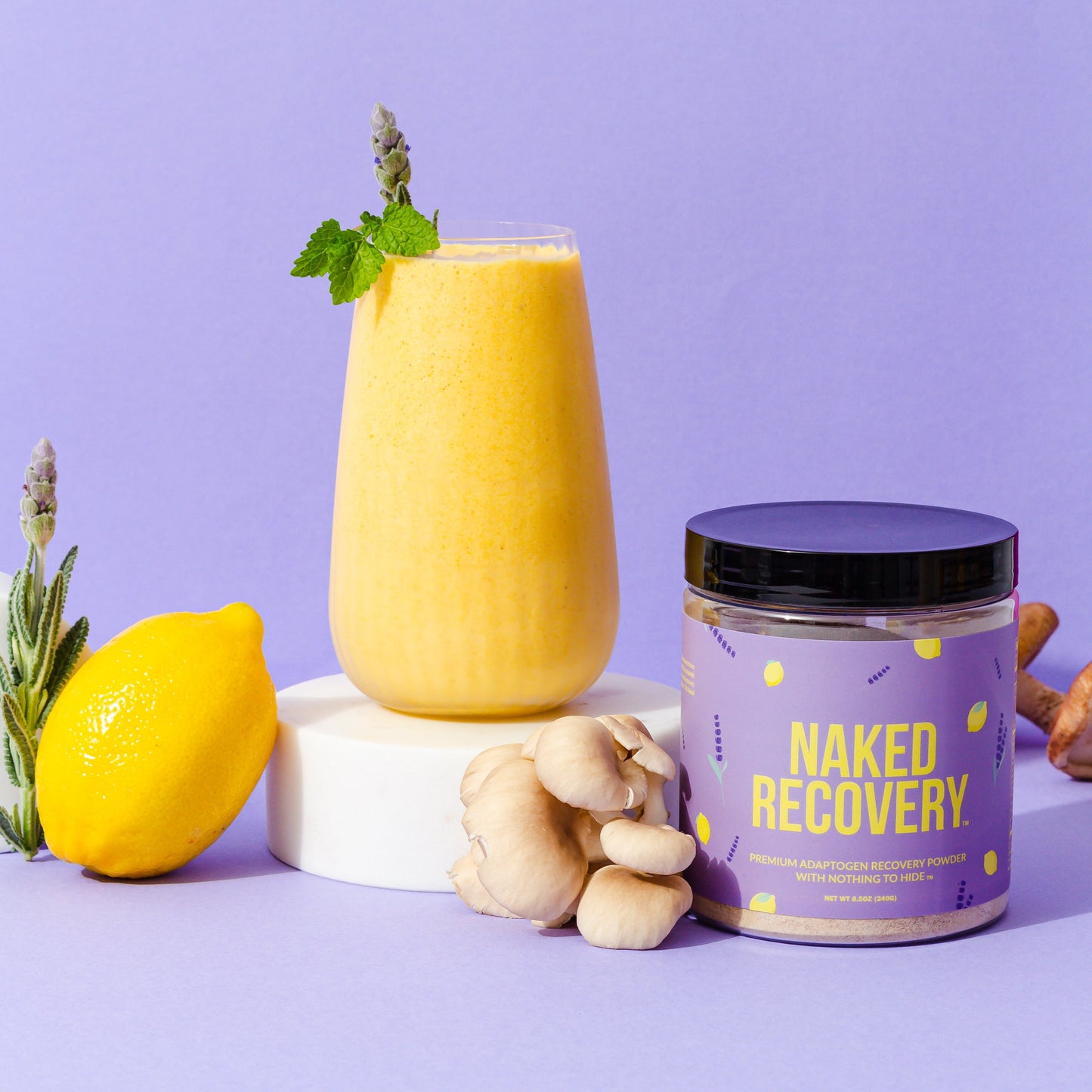 Mushroom Blend Supplement with Tart Cherry and Lemon Balm for Straightforward Daily Mixing