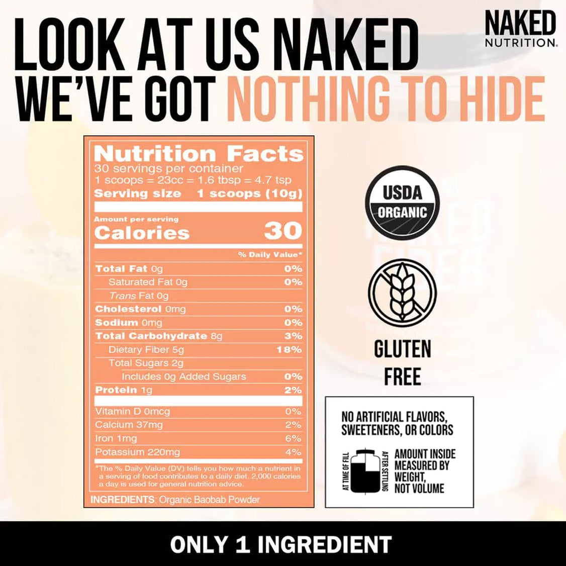 Organic Fiber Supplement for Straightforward Daily Mixing