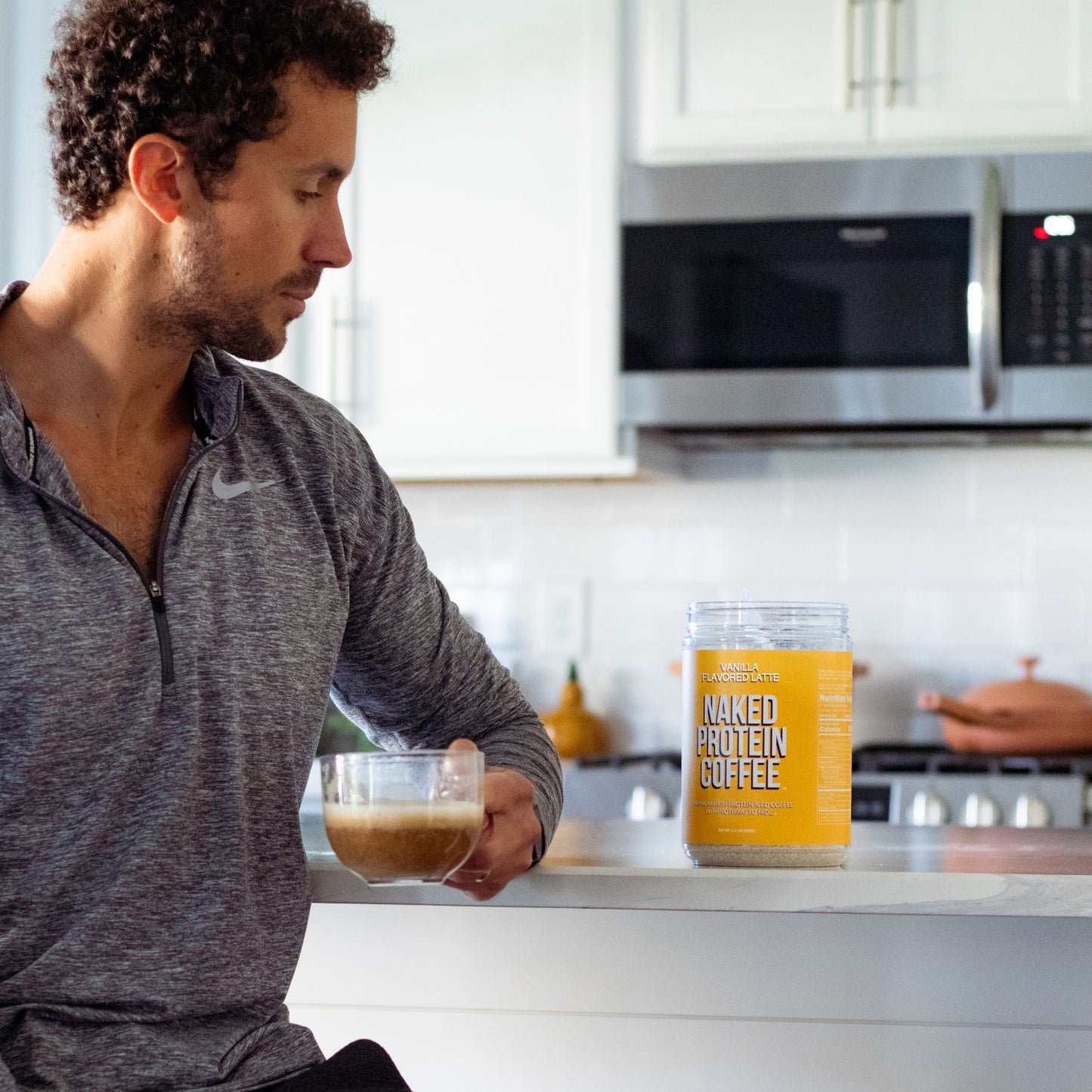 Vanilla Latte Protein Iced Coffee - Vanilla Latte for Smooth Iced Coffee Protein Routines