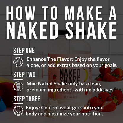 Strawberry Banana Protein Shake - Strawberry Banana for Smooth Shakes at Home or On the Go