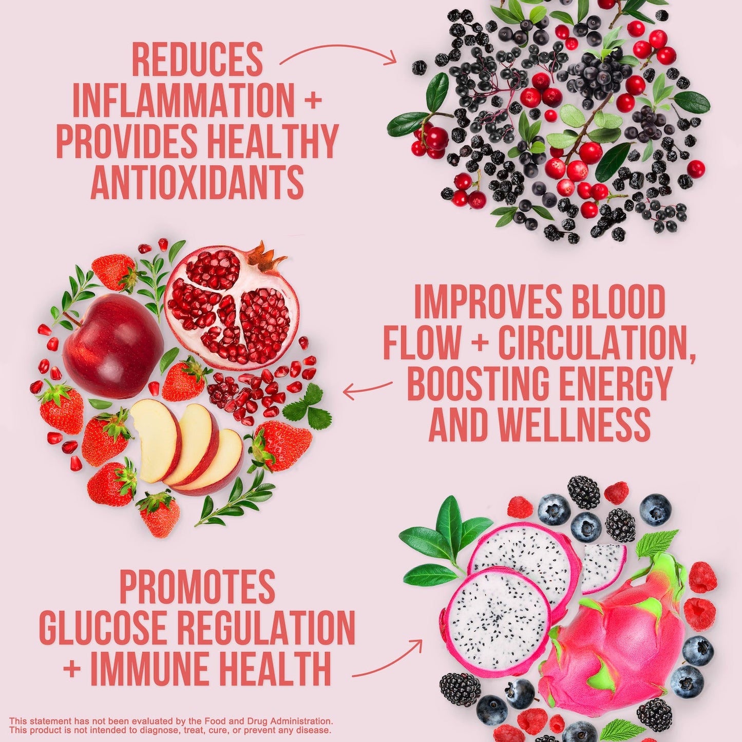 Red Fruit and Vegetable Blend Powder for Straightforward Daily Mixing