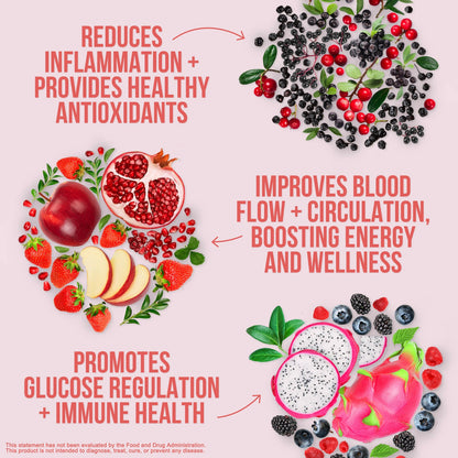 Red Fruit and Vegetable Blend Powder for Straightforward Daily Mixing