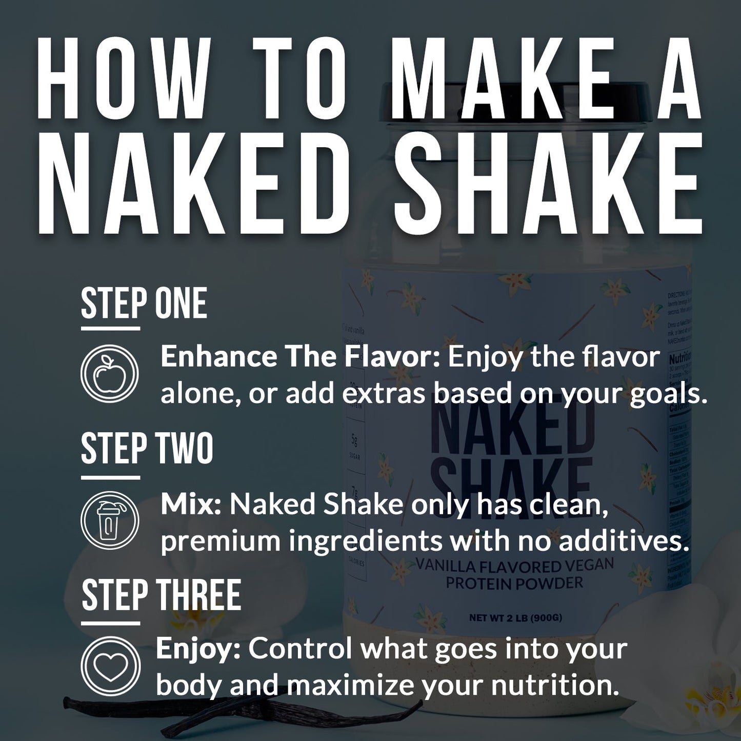 Vanilla Protein Shake - Vanilla for Smooth Shakes at Home or On the Go
