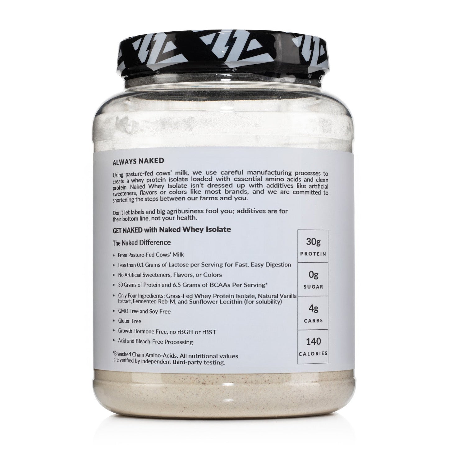 Vanilla Grass - Fed Whey Isolate Protein Powder - Vanilla for Convenient Daily Protein Mixing