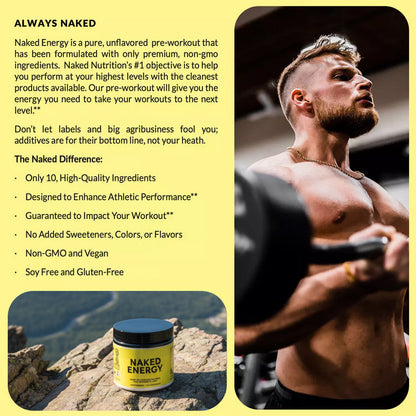 Pre Workout Supplement - Unflavored for Simple Pre - or Post - Workout Routines