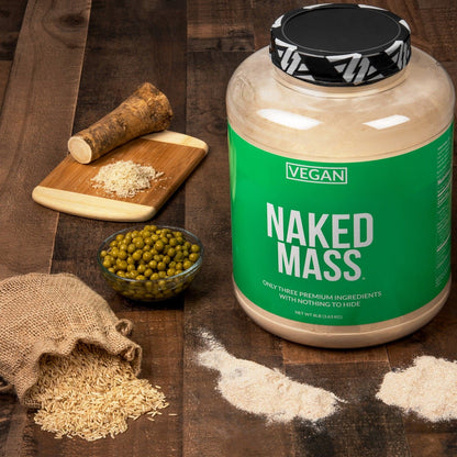 Vegan Mass Gainer Supplement - Unflavored (Vegan) 12LB Made for Smooth, Calorie - Rich Shakes