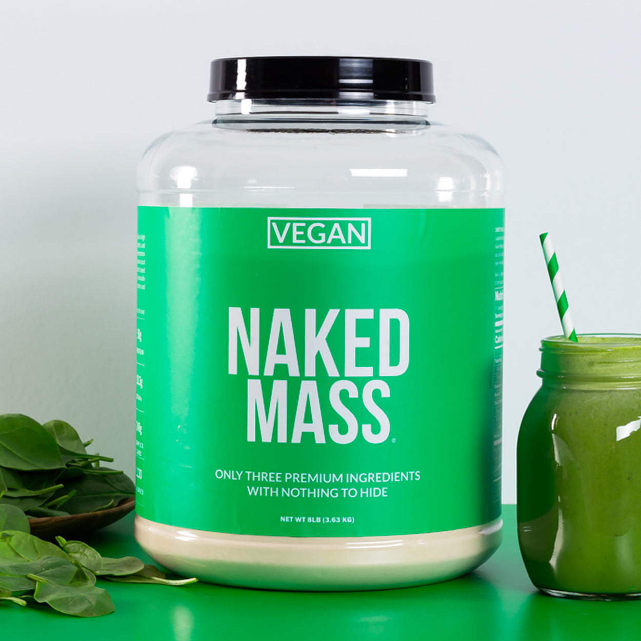 Double Chocolate Vegan Mass Gainer Supplement - Double Chocolate (Vegan) Made for Smooth, Calorie - Rich Shakes