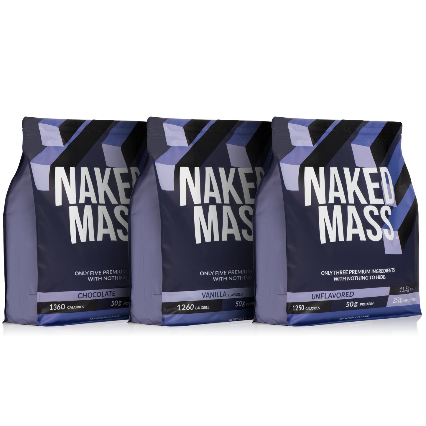 Mass Gainer Protein Supplement - Unflavored 12LB Made for Smooth, Calorie - Rich Shakes